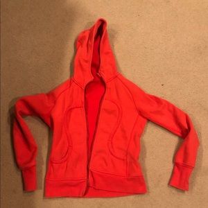 Lululemon Red Scuba Hoodie